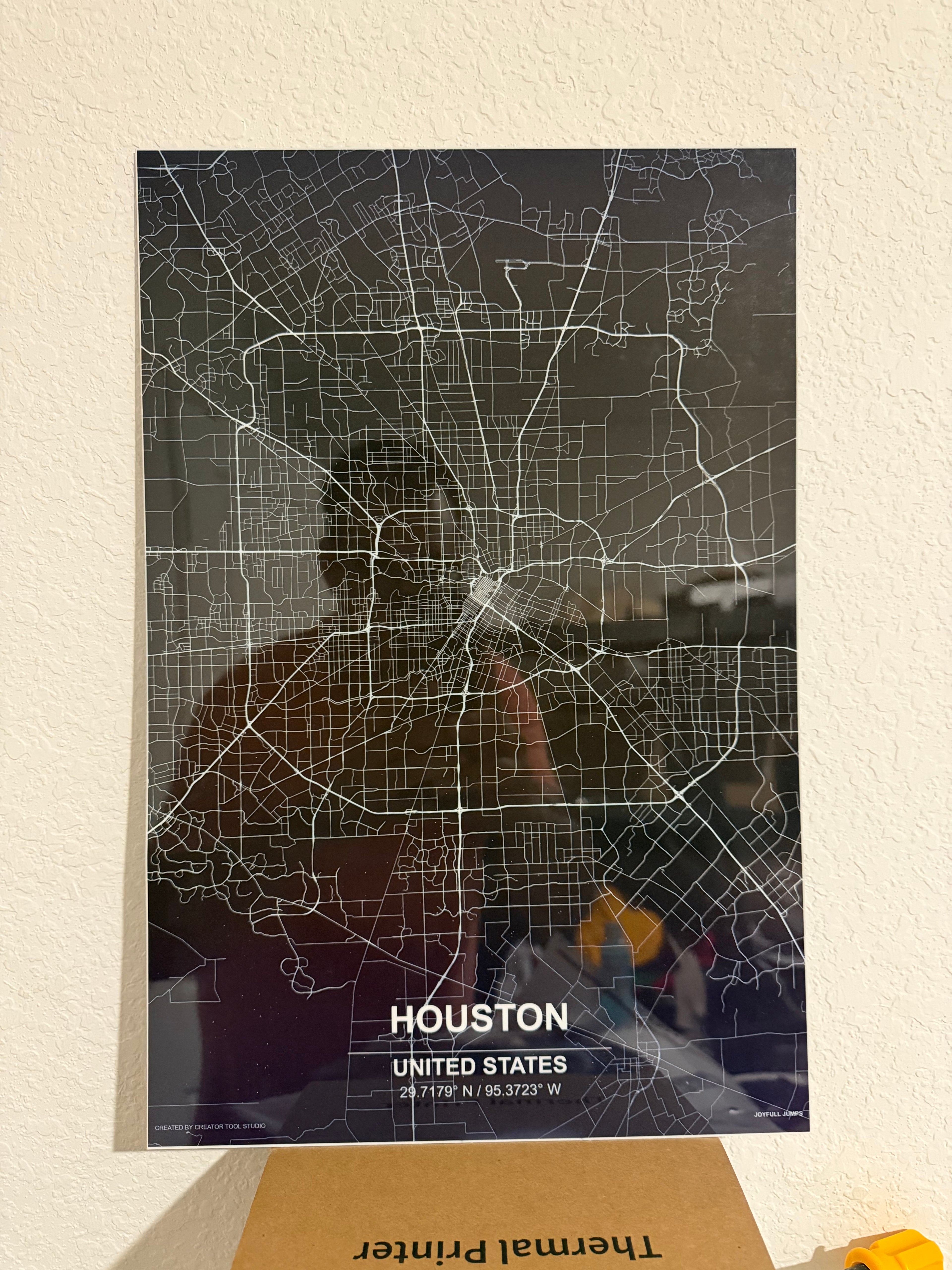 Houston - Metal Poster