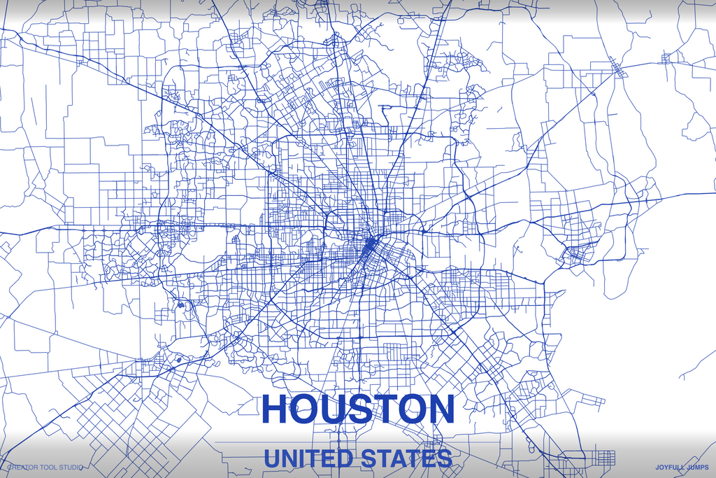 Houston - Metal Poster