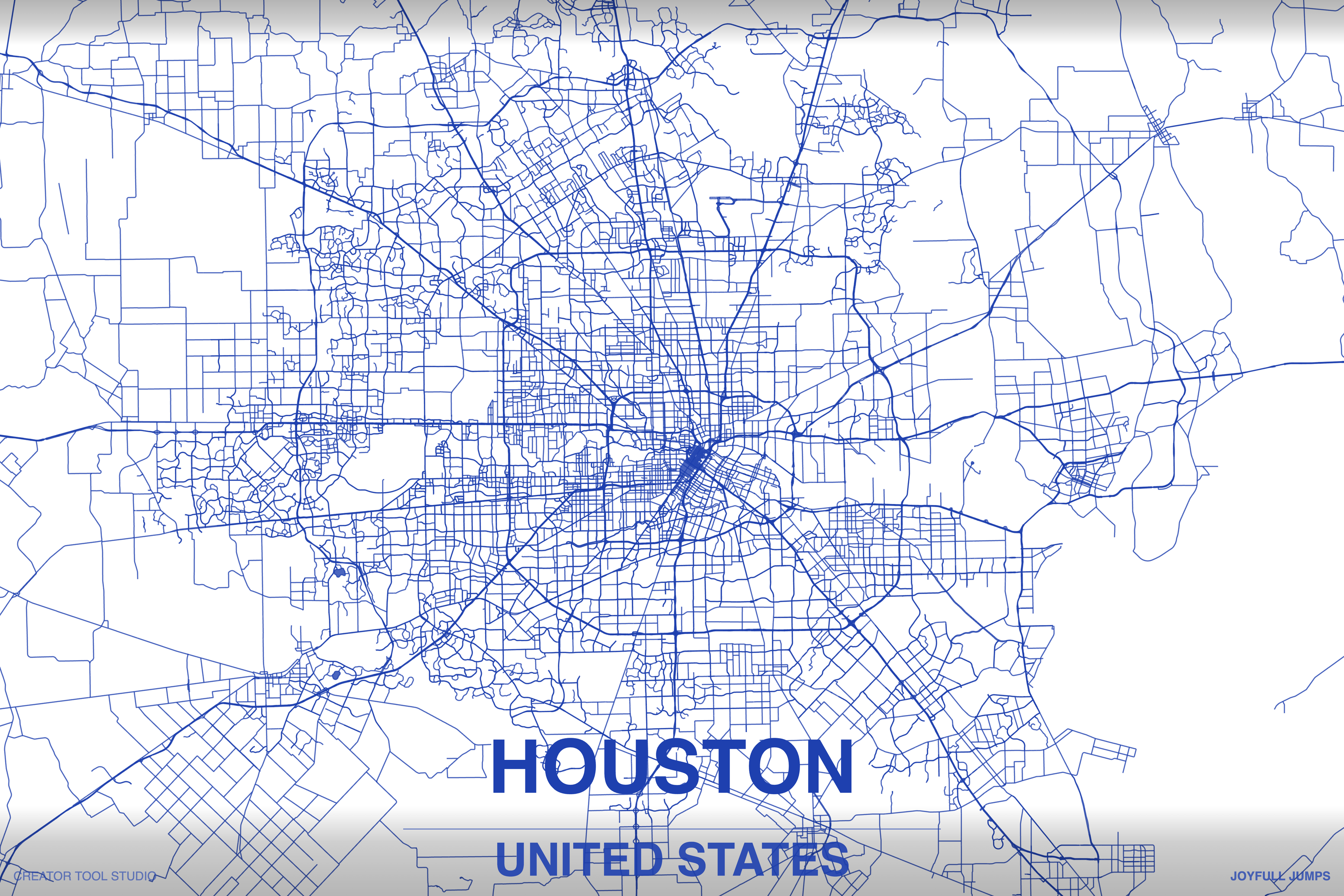 Houston - Metal Poster